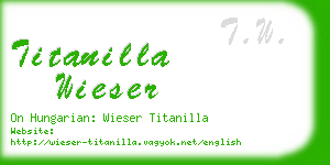 titanilla wieser business card